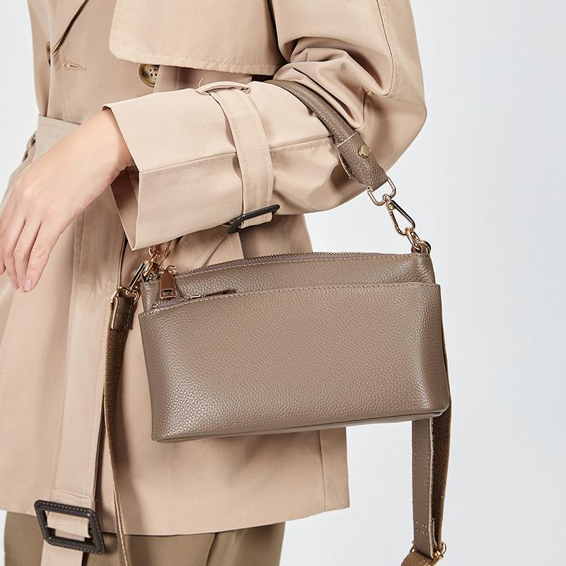 Women Cowhide Genuine Leather Shoulder Bag Lady Luxury Designer Fashi Retro Bags Female Cow Real Leather Handbag for Ladies