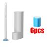 Disposable Long Handle Toilet Brush Cleaner With Replaceable Brush Head Toilet Bathroom Cleaning Brush Bathroom Accessories