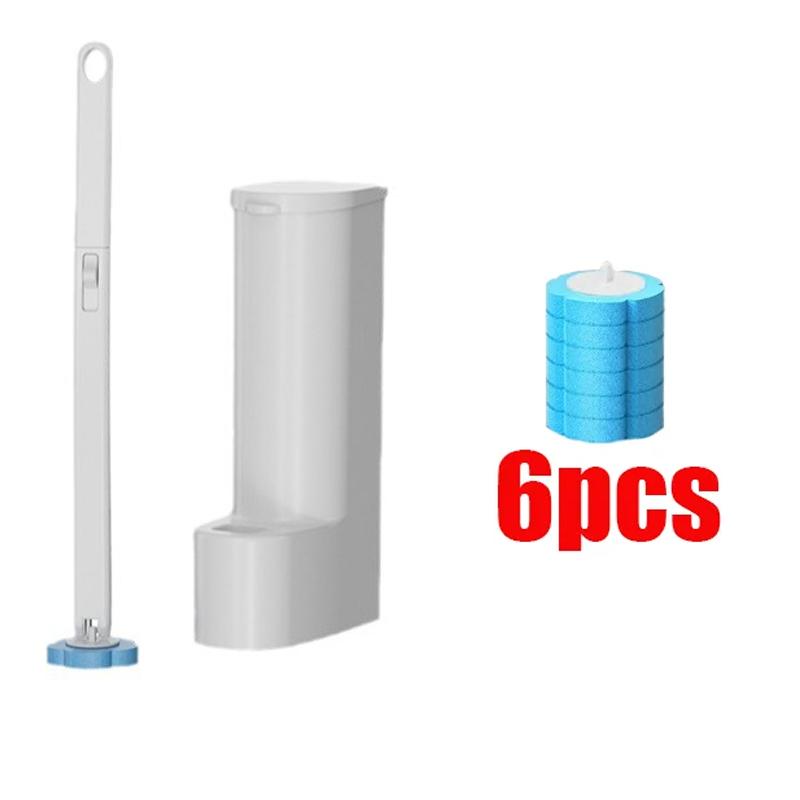 Brosse de toilette jetable Toilettes décontamination des toilettes nettoyage tête de rechange multifonctionnelle brosse de toilette jetable