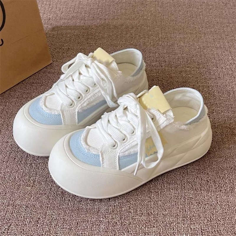 

Две носить платформа парусиновые туфли женские весна и осень новые летние туфли для скейтборда туфли-хлеб женские 40 синий