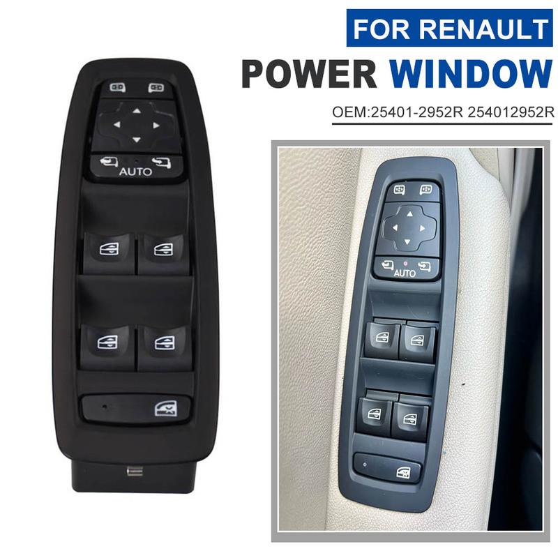 

254012952R 25401-2952R Car Power Window Master Switch Lifter Button For Renault Kadjar 2015- For Megane lV 2018