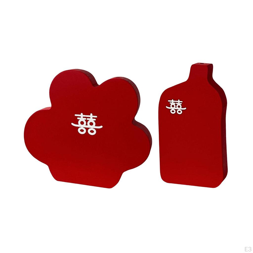 Creative Red Wedding en Statue for Bedroom Decoration Housewarming Gift