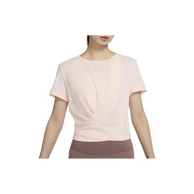 Solid Color Crew Neck Pullover Short Sleeve T-Shirt Women Tops Pink DZ3034-626