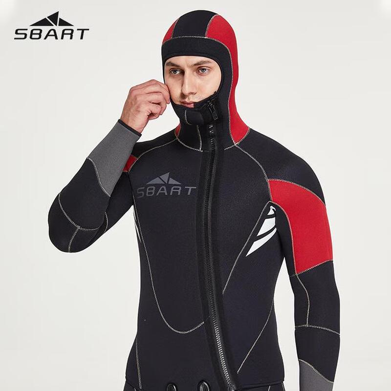 SBART 5mm Rubber Scuba Diving Wetsuit Set