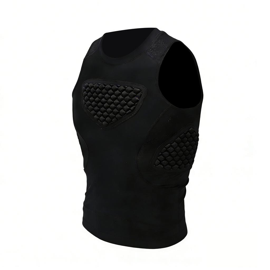 Baseball Chest Protector for Youth Adult Padded Compression Rib Sternum Heart Guard for Football Softball Lacrosse 9 10Y