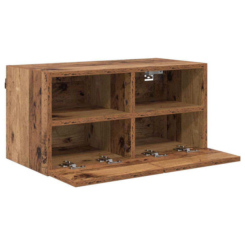 TV Wall Shelves 2 pcs Reclaimed Wood Look 60 x 30 x 30 cm Engineered Wood