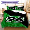 Hannover 96 Pattern Bedding Set Quilt Cover Pillowcase Home Decor Gift (1 * duvet cover + 2 * pillowcase, without core)