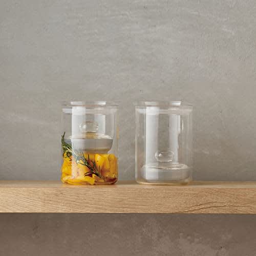 HARIO Pickle Glass Slim Full Water Capacity 800ml Transparent TGS-800-T