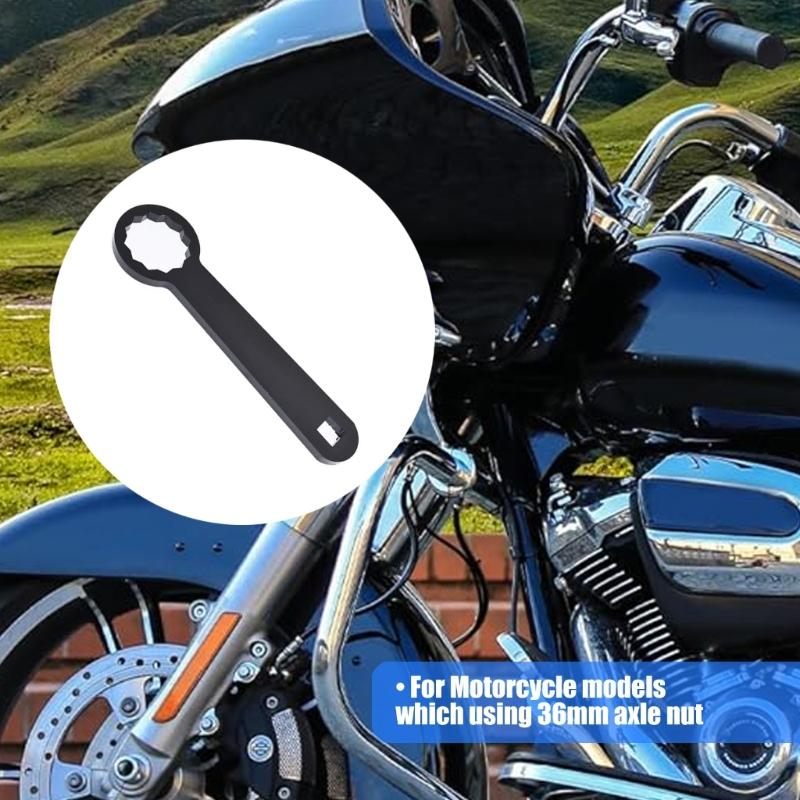 Motorrad 36mm Hinterradachsmutter Schraubenschlüssel Werkzeug Mit Ergonomischem Griff Für Einfache Bedienung Zuverlässige Radjustierungen