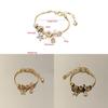 Fashion Alloy Butterfly Crystal Bracelet For Women And Men Gift Jewelry