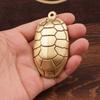 Rich Prosperous Brass Turtle Shell Handheld Ornament Attracting Rice And Treasure Hundred Blessings Retro Chinese Style Car