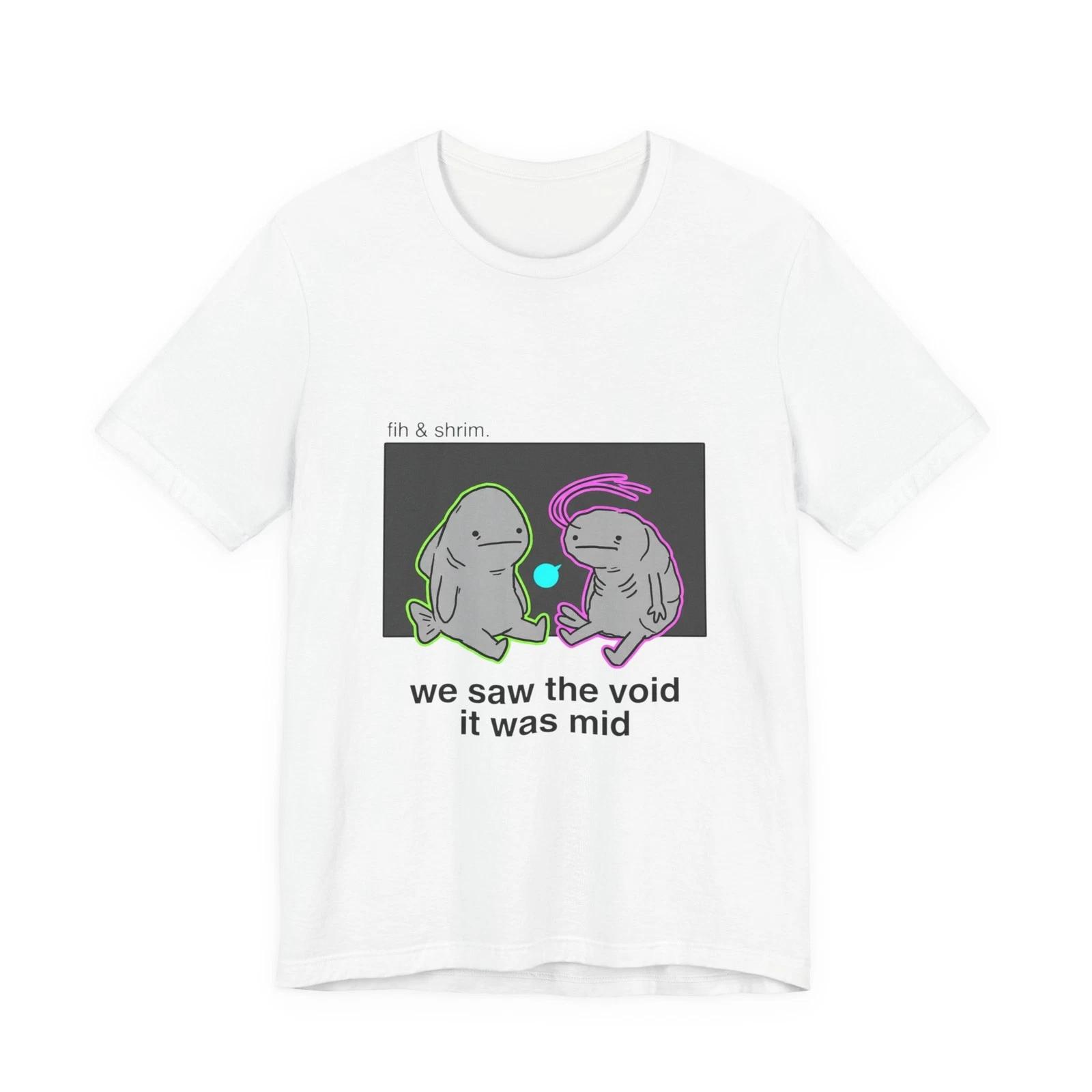 

fih & shrim meme tee | surreal misspelling fish joke, anti-joke shirt S