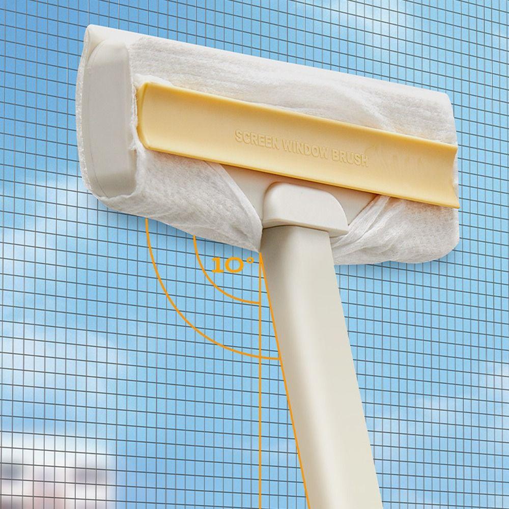 Scratch-Free Window Mesh Scraper Adjustable Head Squeegee Wiper Cleaning Tool  Mirror Cleaning