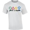Trenz Shirt Company Men's Popular Just A Game Shapes Short Sleeve T-Shirt