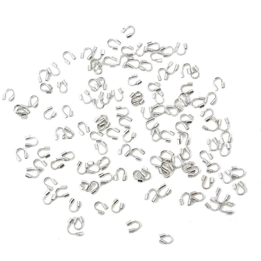 Iron U-Shaped Tail Buckles, 100 Pack - DIY Jewelry Making for Necklaces & Bracelets