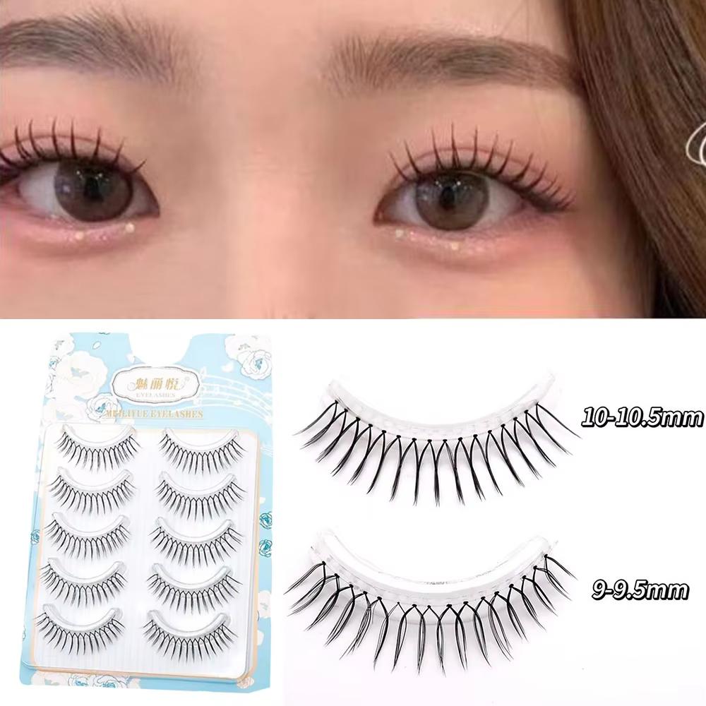 5 Pairs Natural Fashion Eyelashes Eye Makeup Long False Lashes Sparse