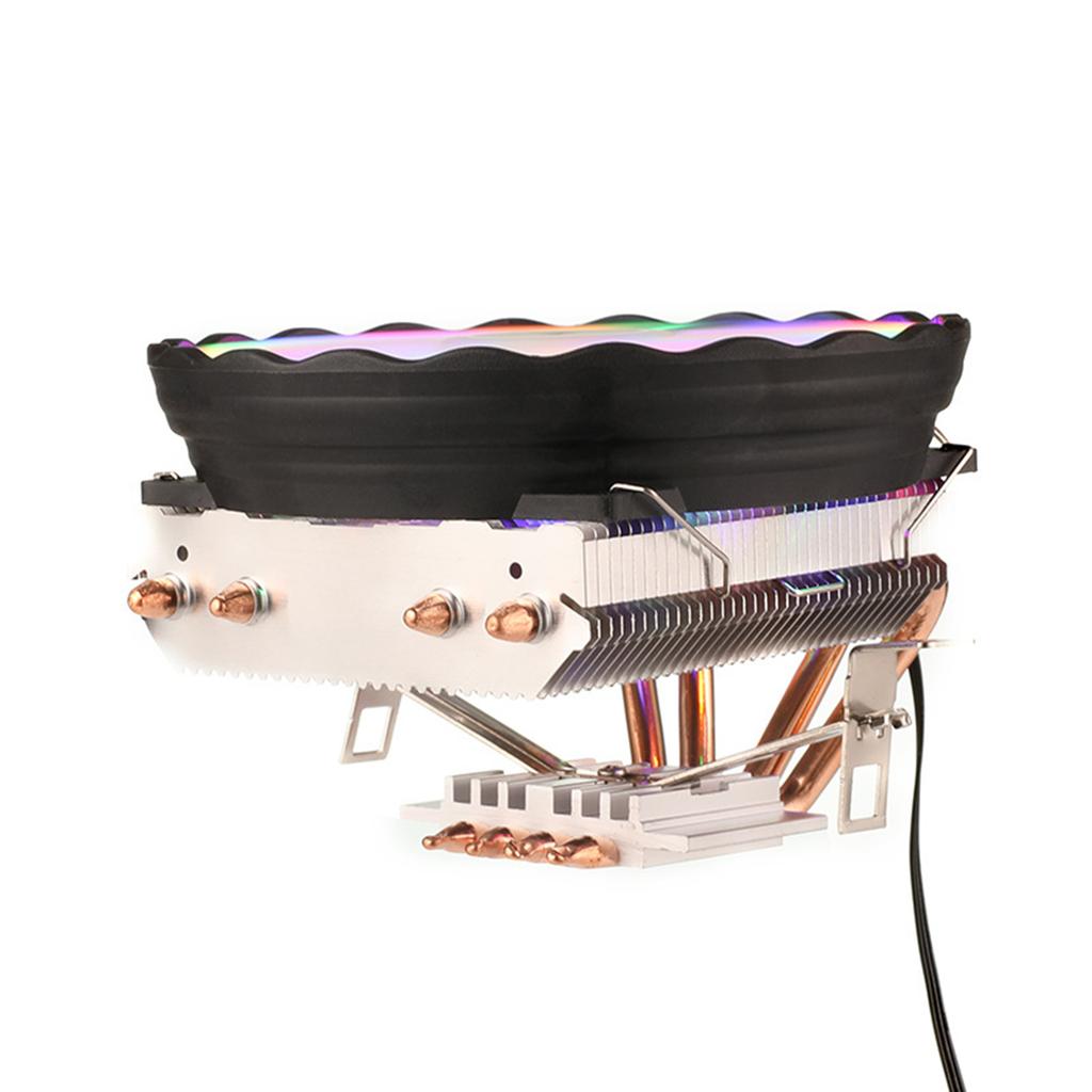 RGB CPU Processor Cooler For 1151 1155 AM4 AM3 CPU Cooling Fan 2/4 Heat Pipe PWM 4Pin PC Radiator RGB Fan Replacement