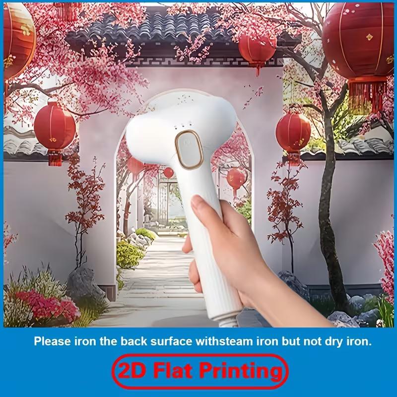 2D Feder Kirschblüten Zaunwand, Wasserdichte Chinesische Hofkulisse für Hof Terrasse Garten Dekoration