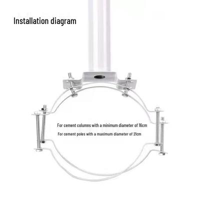 Hongchou Integrated Solar Sensor Landscape Light Pole Mount
