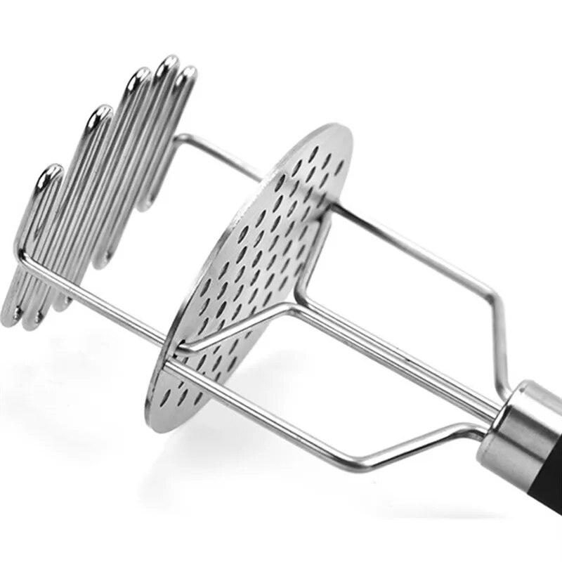 Herramienta de cocina Prensa de patatas de acero inoxidable de doble capa Triturador de patatas Triturador de batata Triturador manual de frutas