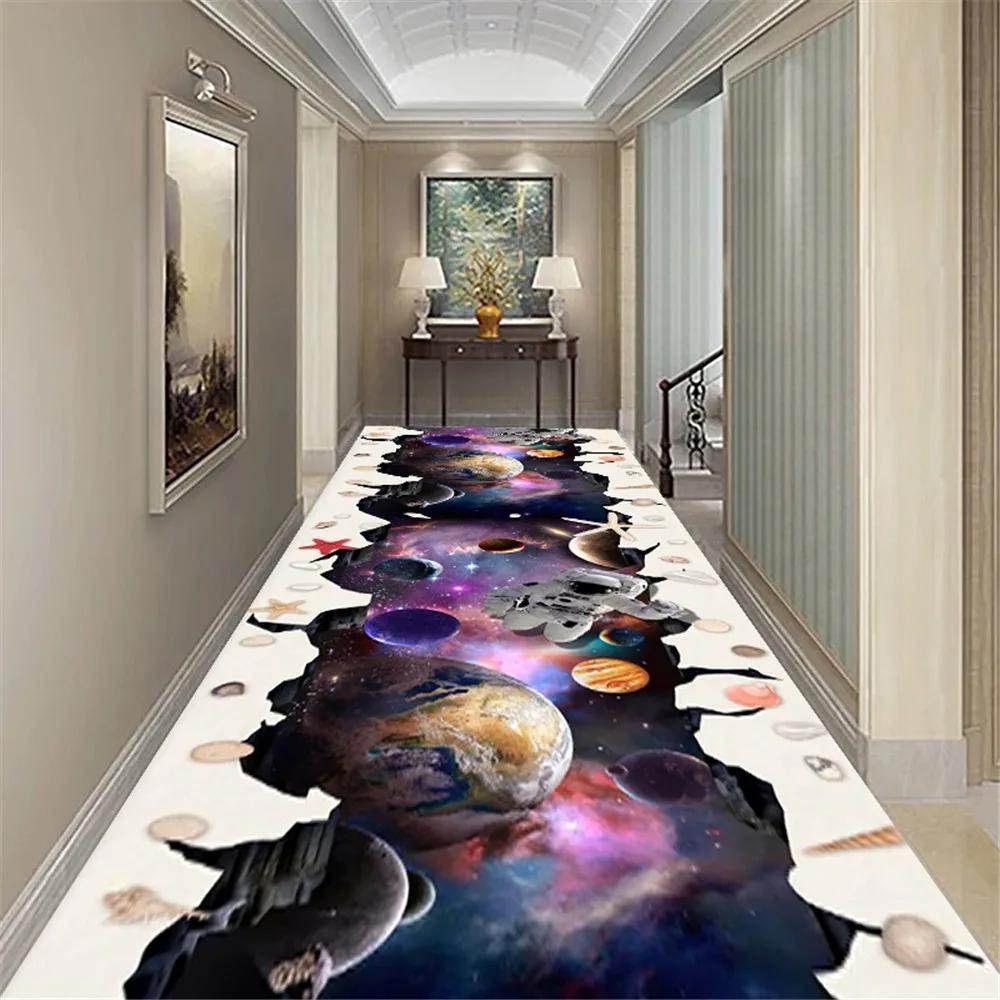 Visual Carpet 3D Graphic Illusion Cliff Falls Print Floor Mat Small Area Rug for Living Room Balcony Stair Kitchen Hallway Decor