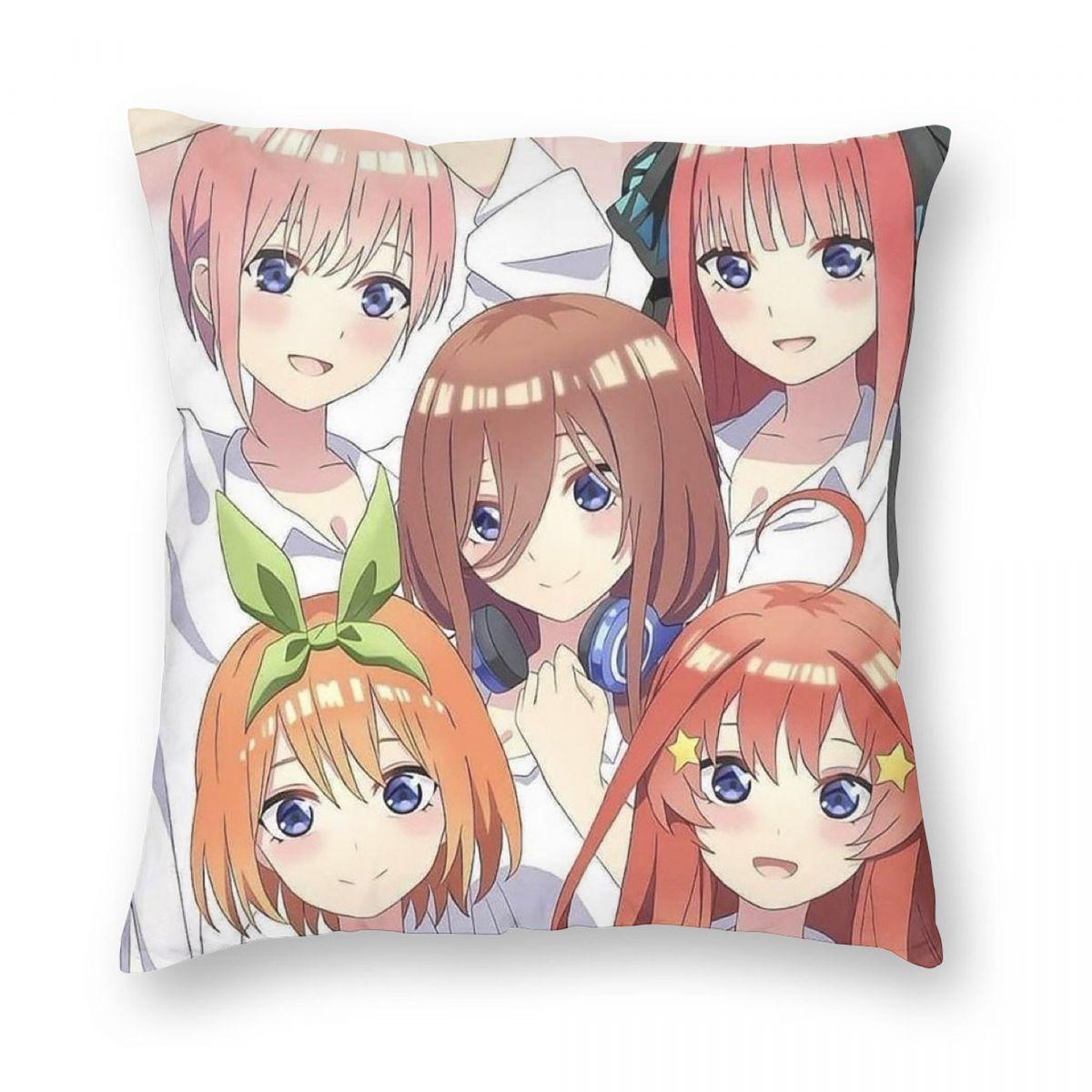 Квинтэссенция Квинтэссенций Аниме Квадратная Наволочка Чехол для Подушки Подушка на Молнии Декоративная Уютная Подушка для Дома Дивана 12x12Inch