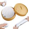 Colorful Dumpling Stress Balls Fidget Sensory Toys Simulation Food Squishies with Steamer Squeeze Dough for Anxiety Relief Gifts