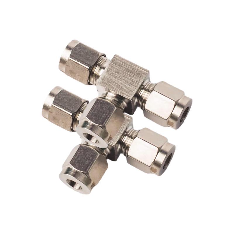 Yugongpin 316 Stainless Steel Double Ferrule Tee Connector