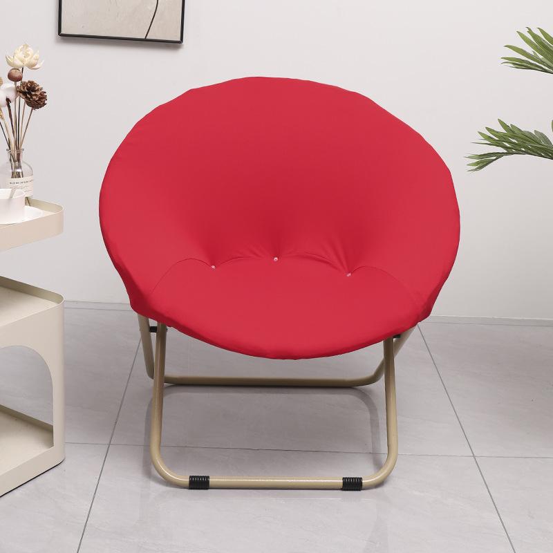 NEW Solid Color Saucer Chair Cover Spandex Protector Round Recliner Slipcover Polyester Removable Washable Moon Chair Cover