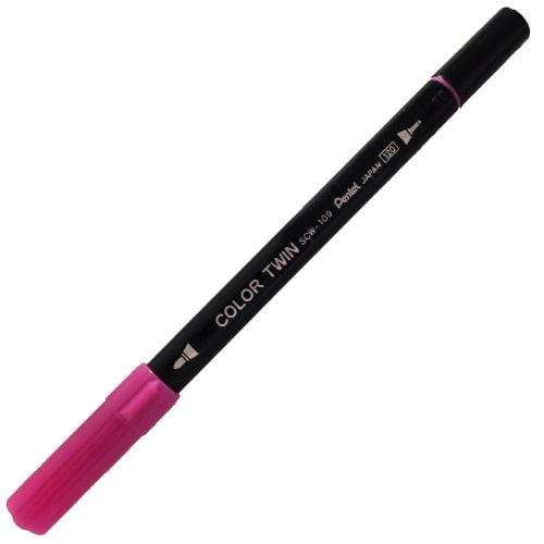 

Pentel water-based color pen color twin bold/fine pink SCW-109R