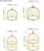 Birdcage Double Layer Cake Stand Wrought Iron Display Stand Ceramics Three-tier Fruit Tray Afternoon Tea Dessert Decorative Rack