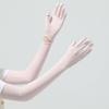 Sun Protection Gloves Women's Long Ice Silk Sleeve Cover Summer Outdoor Cycling Driving Anti-UV Touchscreen Finger Cover Sleeves