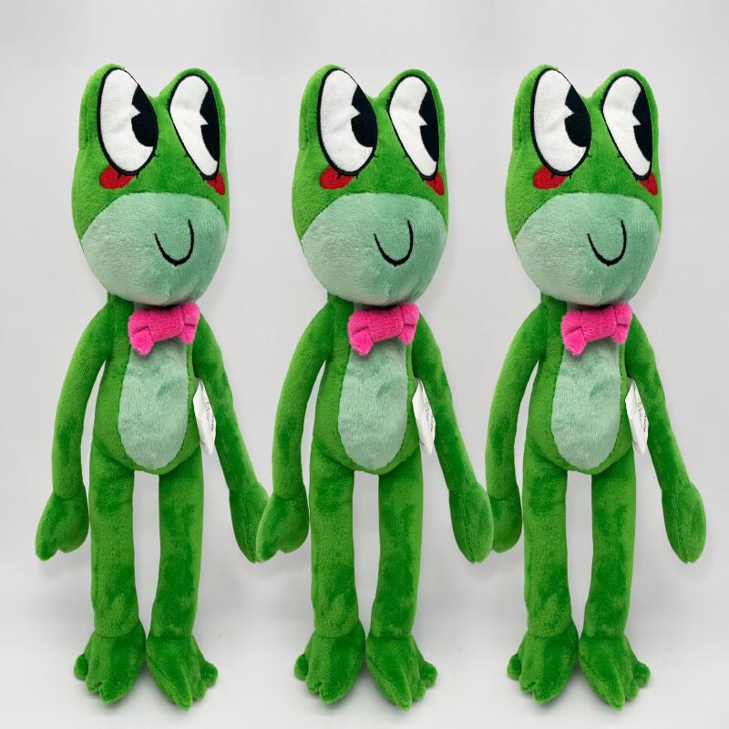 Frog Plush Toy  Cute Soft Stuffed Animal Plushie Doll Kawaii Frog Character Kids Birthday Gift Room Decoration Home Collectible
