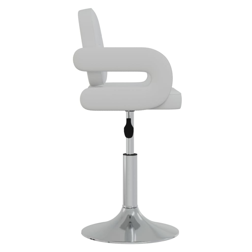 Vidaxl Swivel Dining Chairs, 2 Pcs, White, Faux Leather
