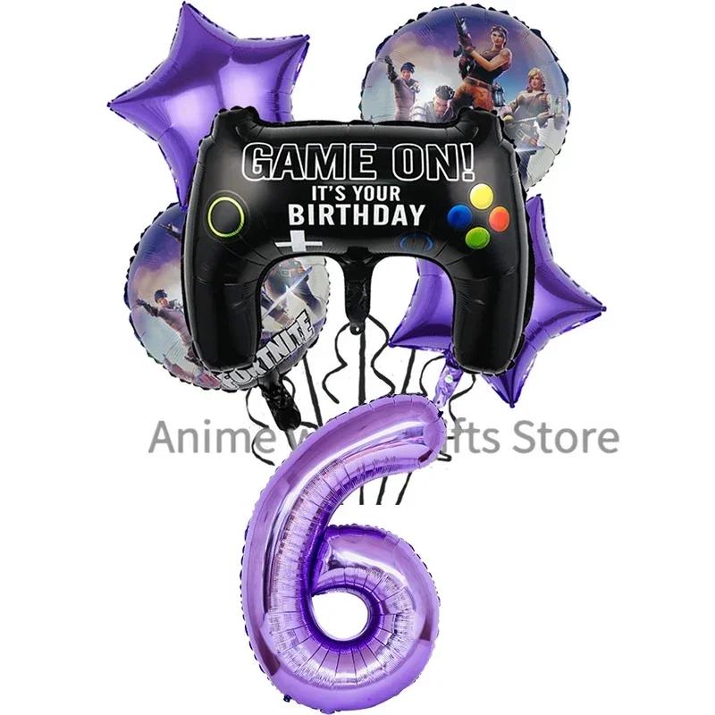 Perfect Fortnite Game Theme Party Decorations for Boys Action Figures Banner Cake Kids Birthday Party Tableware Decoration Backgrounds
