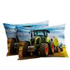 Tractor Pattern Quilt Cover Three-Piece Digital Printing Bedding Duvet Cover Kit
