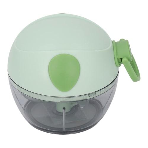Manual Garlic Chopper, Non-Slip, Easy to Clean, Safe, Durable, Sharp, Small, Perfect for Salads (Green)