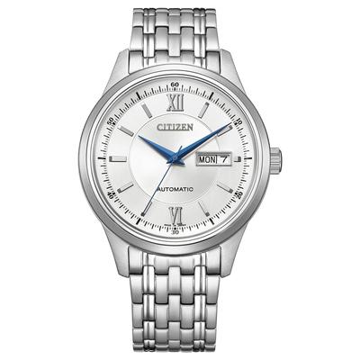 Citizen COLLEZIONE NY4050-62A Orologio da Uomo Meccanico Automatico Giorno-Data Vetro Zaffiro Fabbricato in Giappone