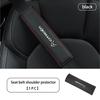 Car Seat Belt Leather Safety Belt Shoulder Cover Protect Pad For Citroen C5 C1 C2 C6 C4L DS3 DS4 DS5 C-Elysee Grand Berlingo akr256