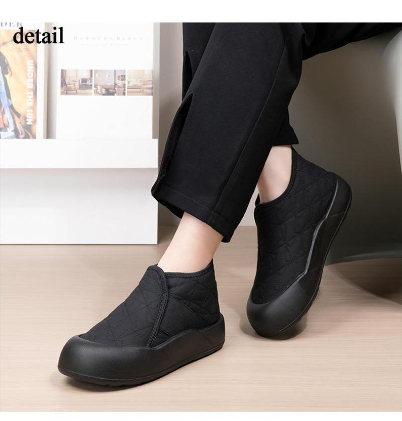 Ladies Winter Platform Snow Boots Anti Slip Warm Faux Fur Lining Ankle Booties Water Resistant Comfortable Fuzzy Walking Short Boots