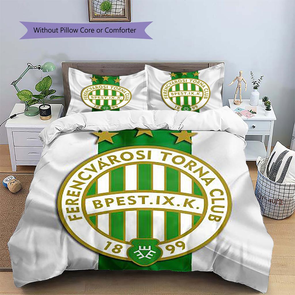 FTC Logo Pattern Bedding,Quilt Set Quilt Cover Pillowcase Home Birthday Gift(1 * Duvet Cover + 2 * Pillowcase, Without Core)