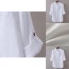 Premium Men's Loose Cotton And Linen Shirts With V-neck For Ultimate Comfort