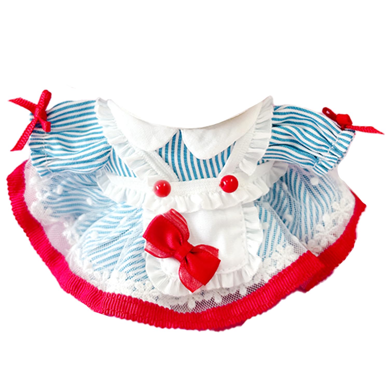 

American Diner-Style Apron Dress [For 10-15cm] Blue [Used]