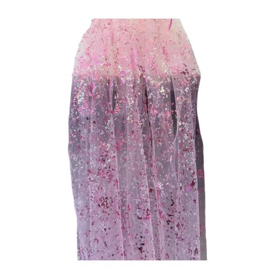 Gauze Table Runners Sheer Chiffon Tulle Cheesecloth with Glitter Metallic Foil for Wedding Birthday Party Anniversary Dining Table Decor