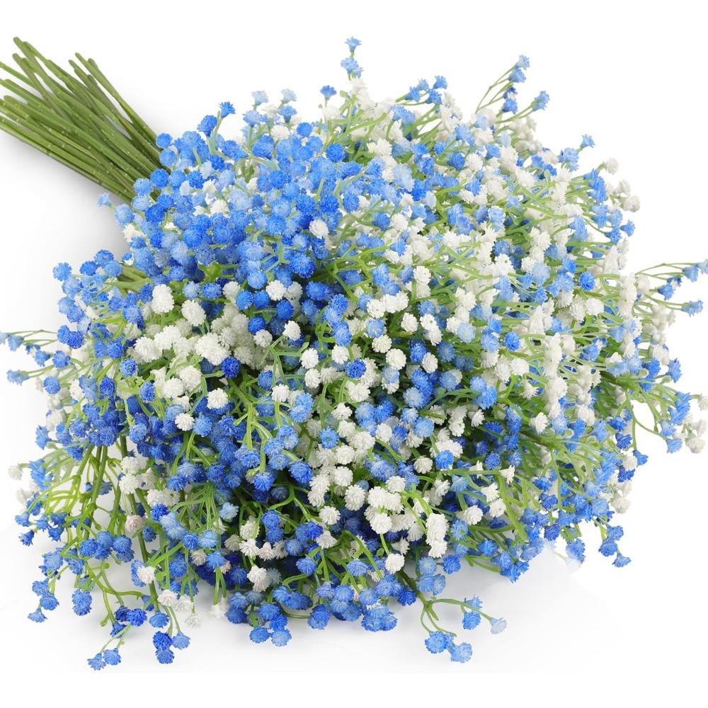 52cm Künstlicher Himmel Sterne Blumenstrauß Blau und Weiß Party Weihnachten Heimdekoration Fotografie-Requisiten Pflanze Hochzeitsdekor