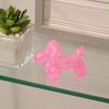 Soft Stress Ball Glitter Balloon Dog Squeeze Toy Relief Transparent Sensory Relaxation Toy Stretchy Animal Shape Fidget for Home Office Classroom