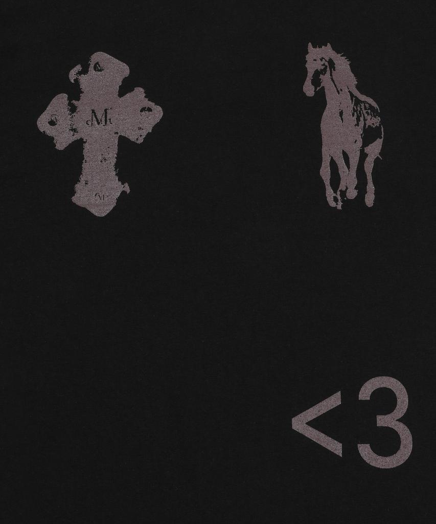 MUCENT Antique Cross Pony Long Sleeve Tee (2 Colors)