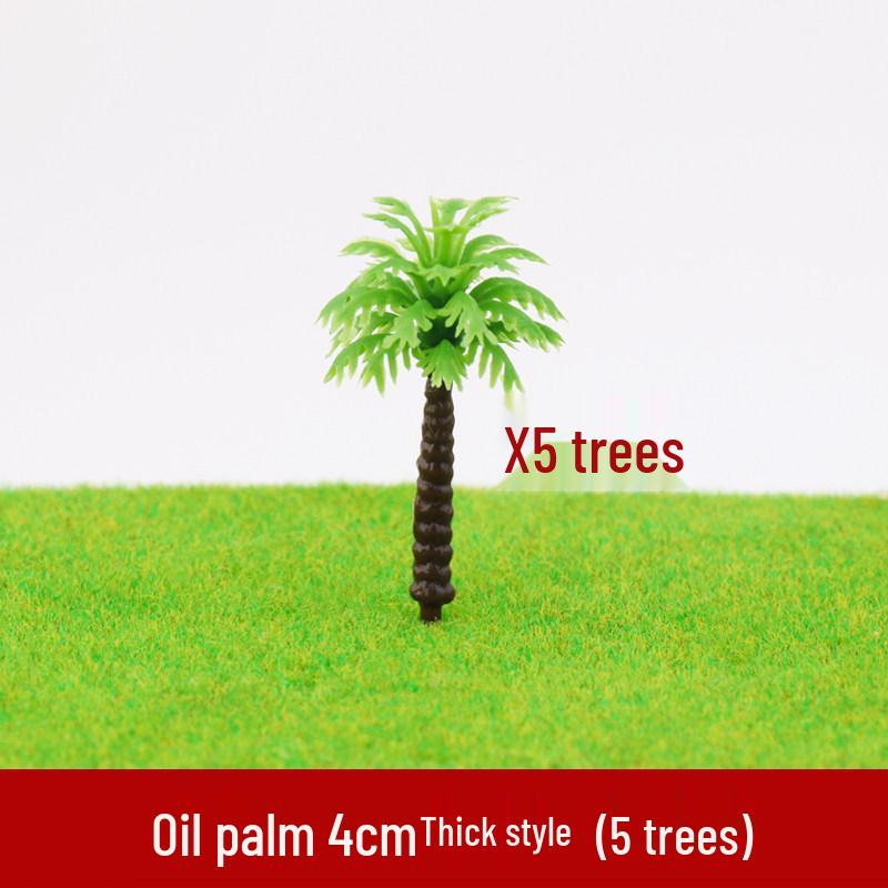 Micro-Landscape Sand Table Materials: Tropical Coconut and Palm Tree Models