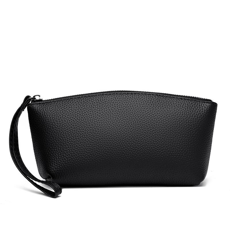 New leather women s bag simple temperament clutch bag first layer cowhide mobile phone bag women