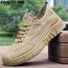 Oulylan  Low-Top Casual Men'S Shoes Fashion Casual Men'S Anti Slip Labo Shoes Outdoor Work Shoes Comfortable Wear-Resistant